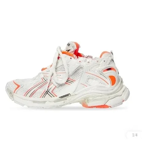 Balenciaga Balenciaga Triple S White Orange Sneakers White - 1