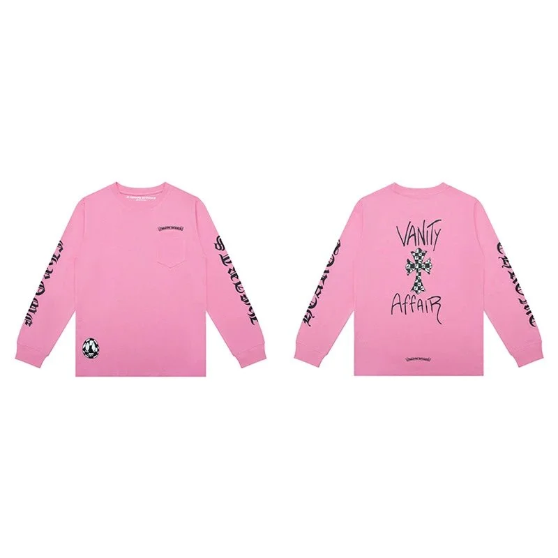 Chrome Hearts Chrome Hearts Vanity Affair Pink Long Sleeve T-Shirt Pink - 1