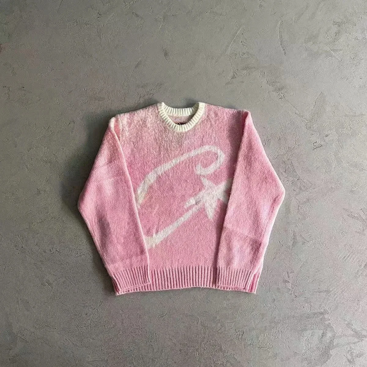 Other Pink and White Logo Knit Sweater Pink - 1