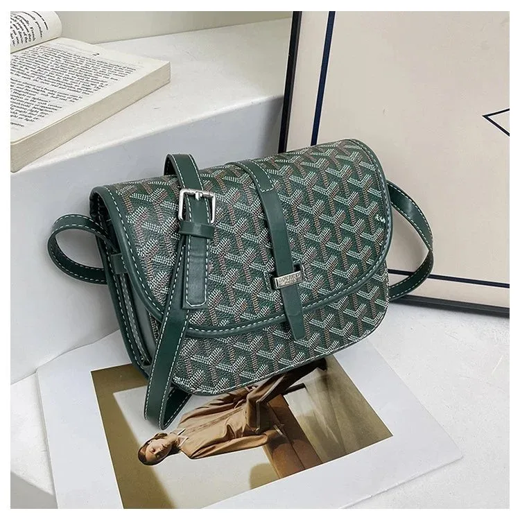 Goyard Goyard YARD Green Crosshatch Satchel Green - 1