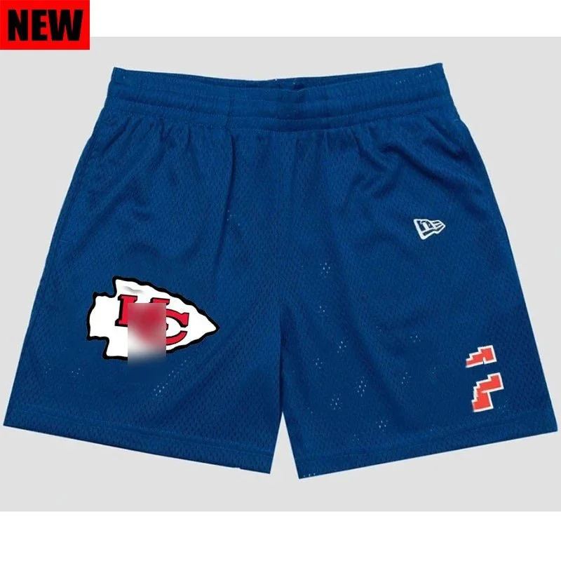 New Era New Era Kansas City Chiefs Blue Shorts Blue - 1
