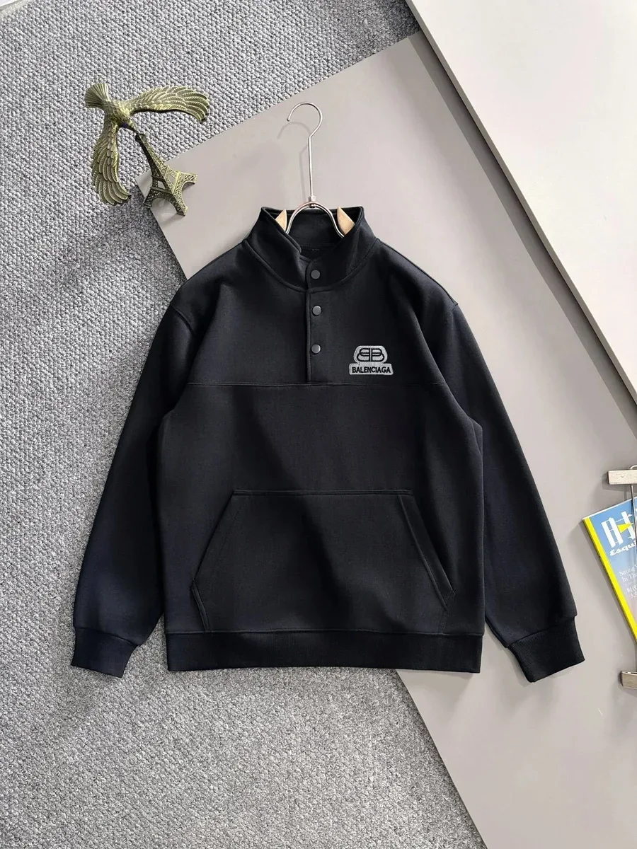 Balenciaga Balenciaga Black BB Logo Hoodie Black - 1