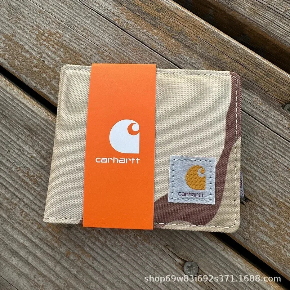 Carhartt Carhartt Camo Canvas Wallet Beige Brown Beige - 1