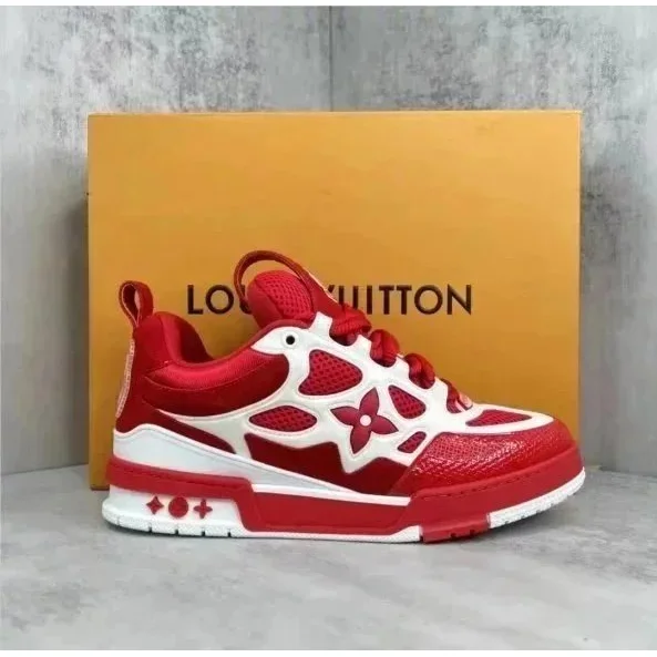 Louis Vuitton Louis Vuitton LV Trainer Red/White Sneakers Red