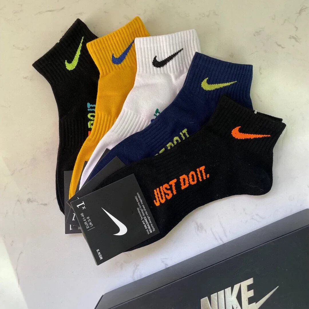 Nike Nike Just Do It Logo Mid-Calf Socks Black Black