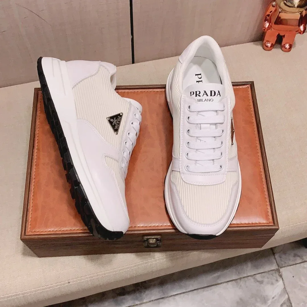 Prada Prada White Runners Sail Sneakers White - 1