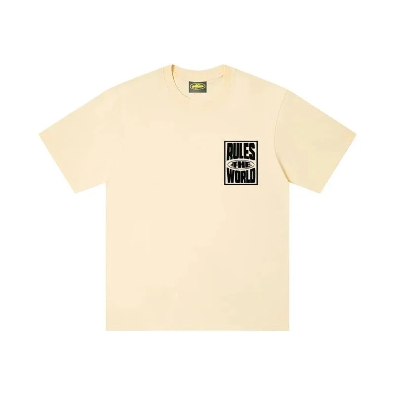 Other Unisex Rules the World Beige T-Shirt Beige - 1