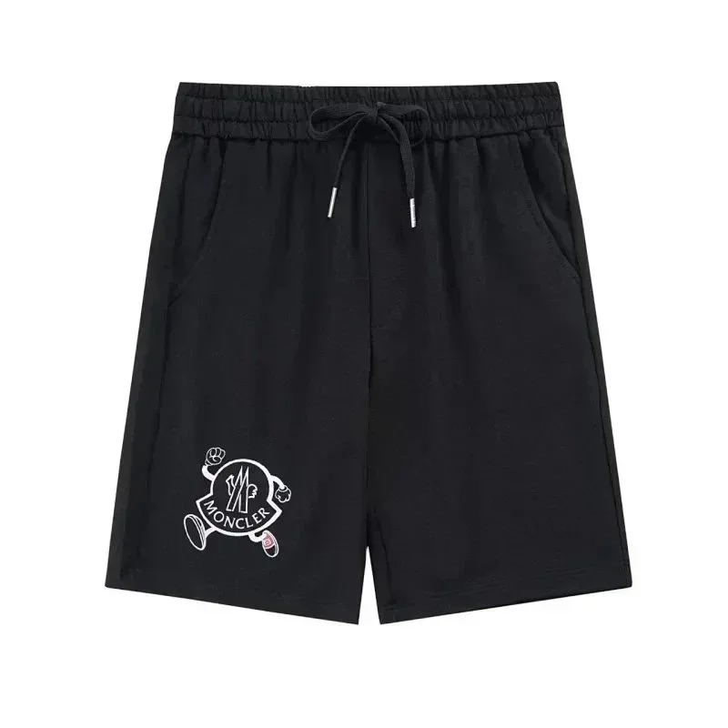 Moncler Moncler Black Character Logo Shorts Black