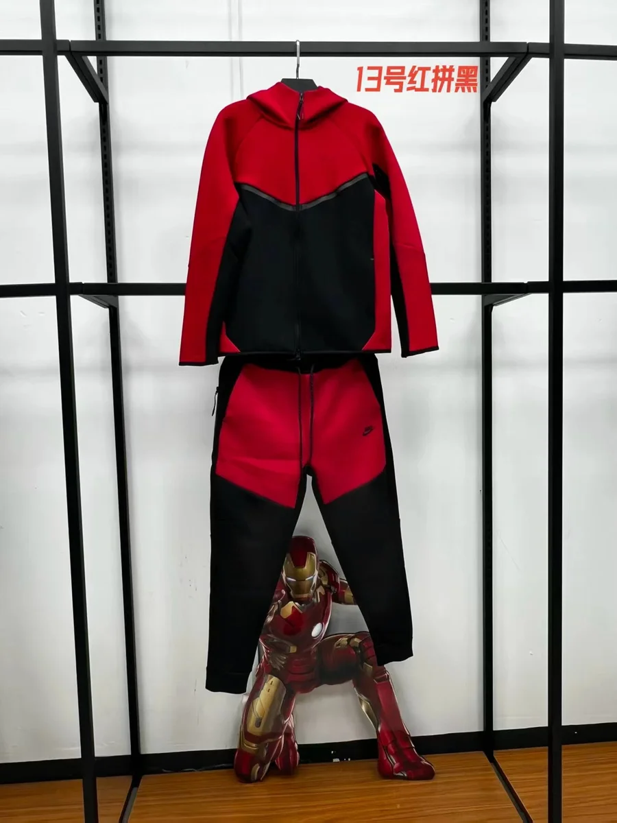 Nike Nike Air Tech Fleece Red/Black Tracksuit Red - 1