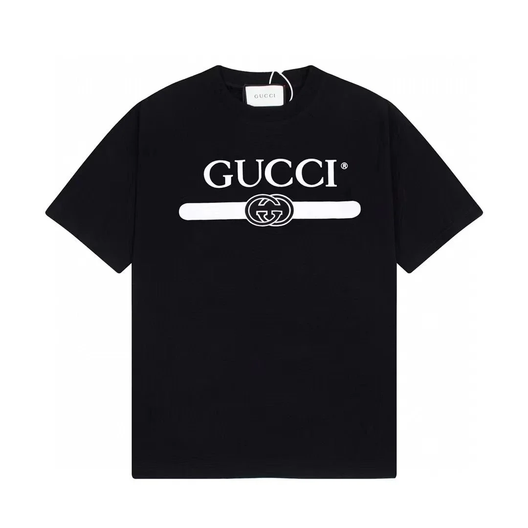 Gucci Gucci Classic Logo Black T-Shirt Black - 1