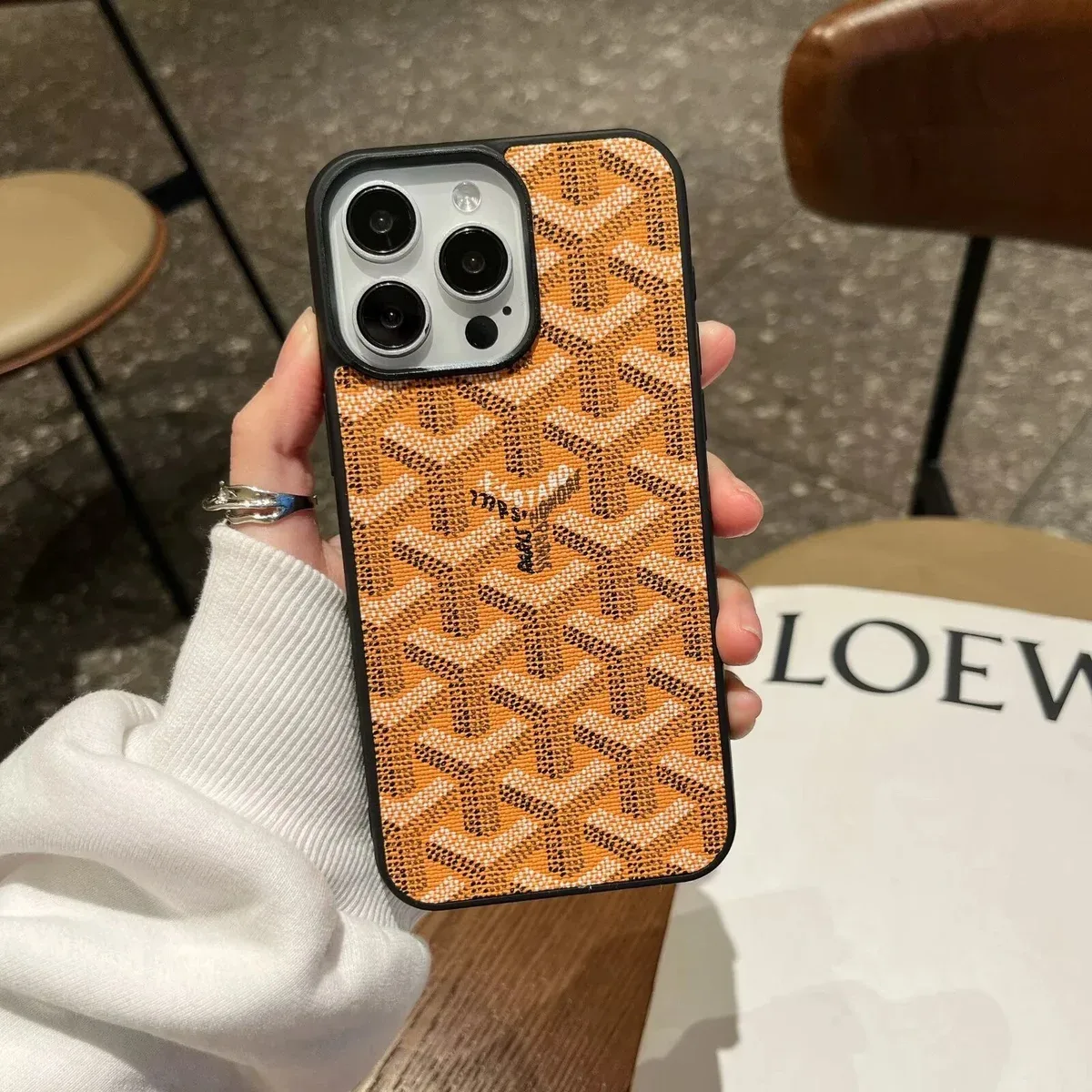 Goyard Goyard YARD Orange Goyardine Case iPhone 16 Pro Max Orange - 1