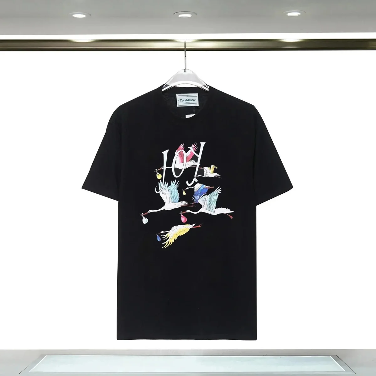 Casablanca Casablanca Joy Crane Black T-Shirt Black - 1