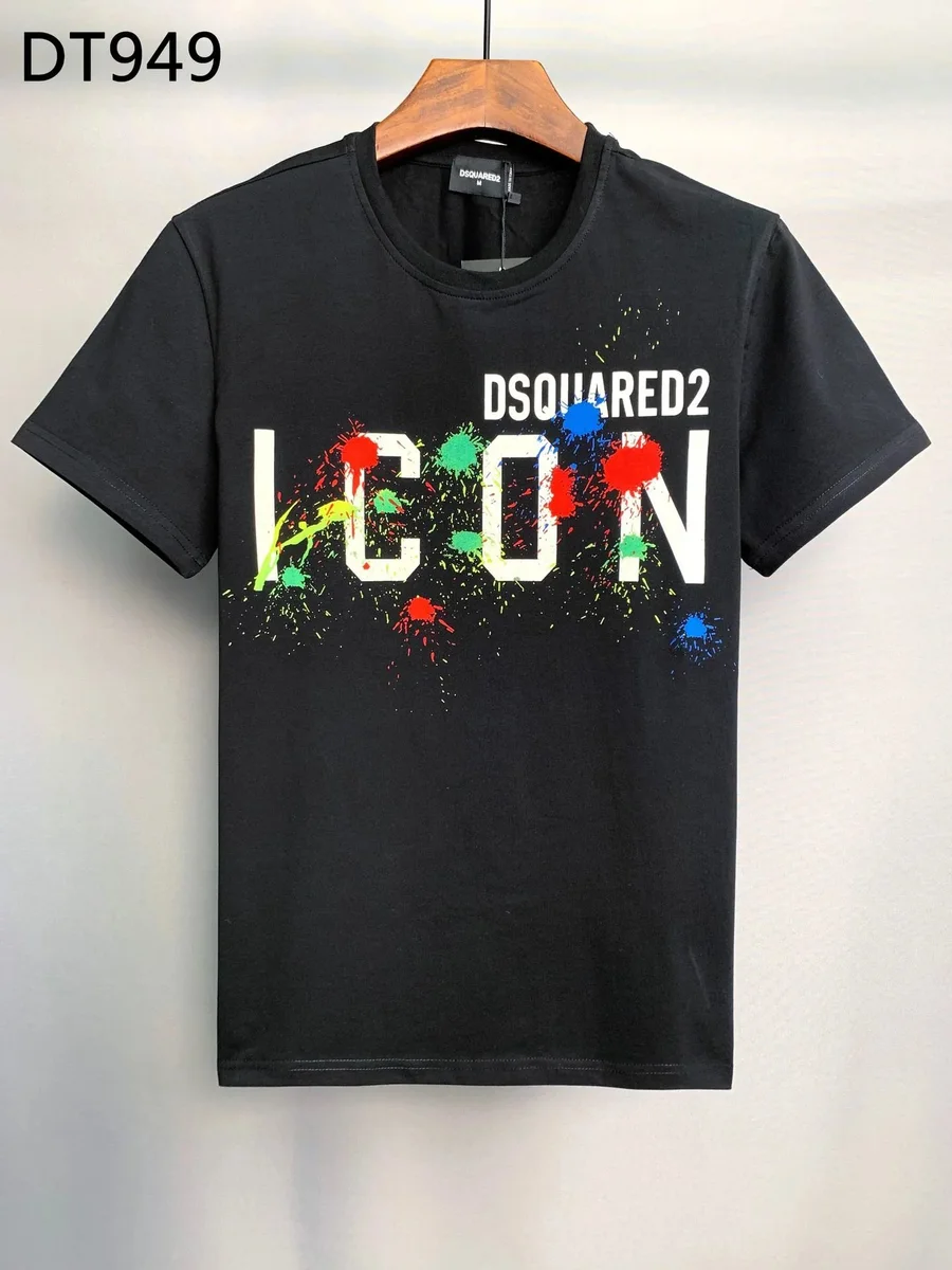 DSQUARED2 DSQUARED2 Icon Splatter Print Black T-Shirt Black