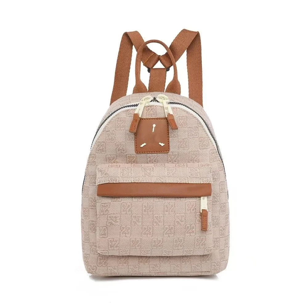 Other Unisex Coconut Milk Beige Backpack with Monogram Pattern Beige - 1