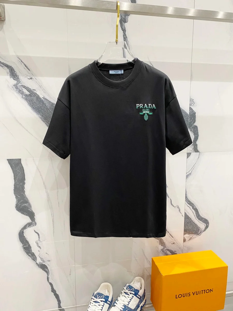 Prada Prada Black/Green Logo T-Shirt Black