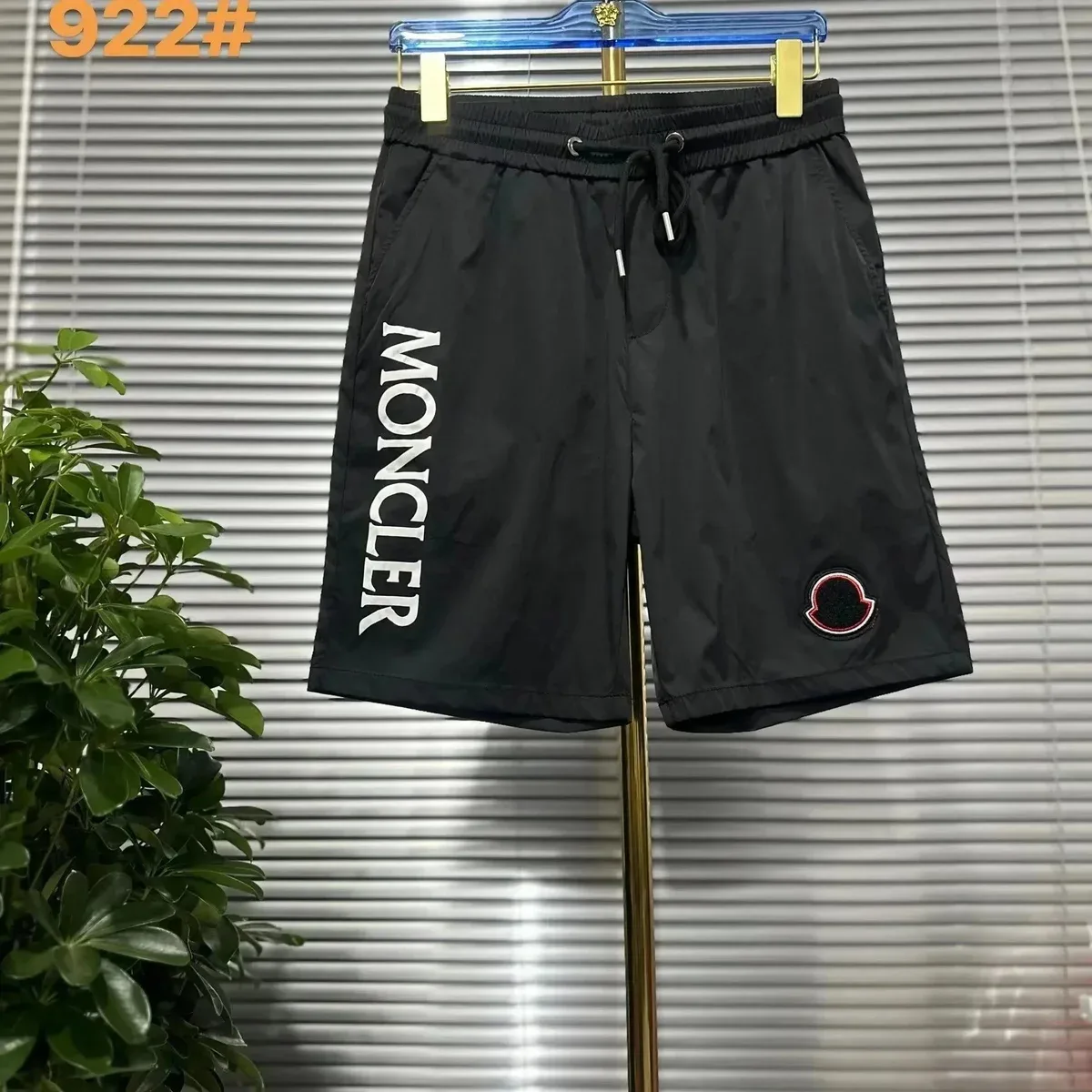 Moncler Moncler Black Relaxed Fit Nylon Shorts Black