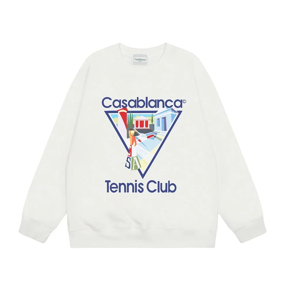 Casablanca Casablanca Tennis Club White Graphic Sweatshirt White - 1