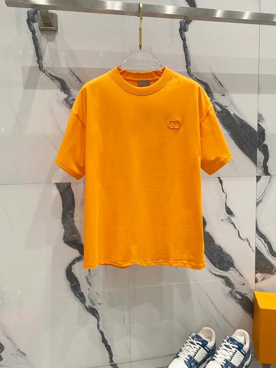 Dior Dior CD Logo Sunset Yellow T-Shirt Yellow