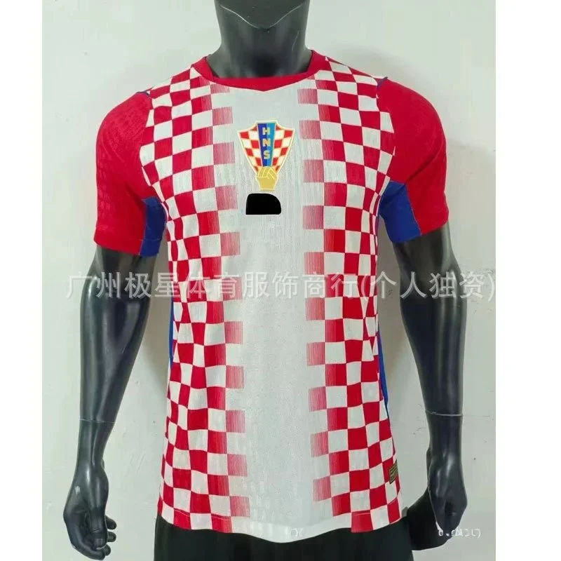 Other Croatia Home Jersey 26 Red & White Checkered Football Shirt Red - 1