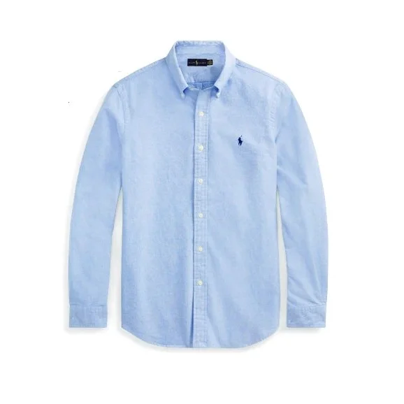 Polo Ralph Lauren Polo Ralph Lauren Classic Logo Light Blue Button-Up Shirt Blue - 1