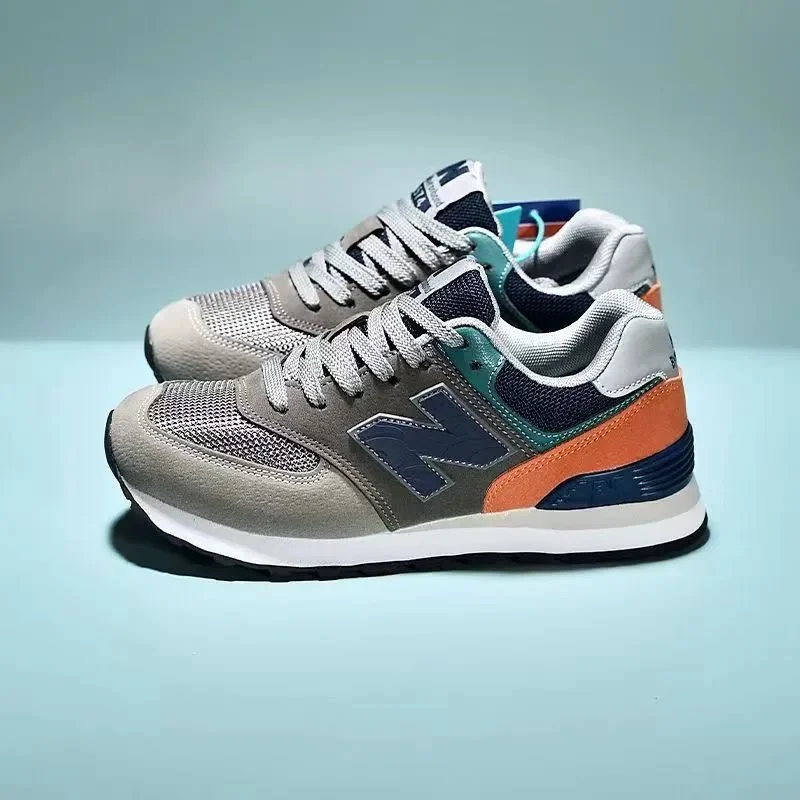 New Balance New Balance 574 ML574 Grey/Orange Sneakers Grey - 1