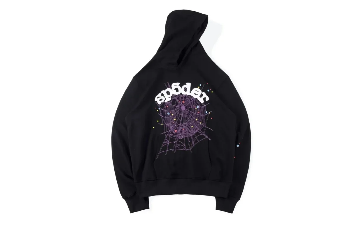 SP5DER SP5DER Black Spider Web Hoodie Black - 1