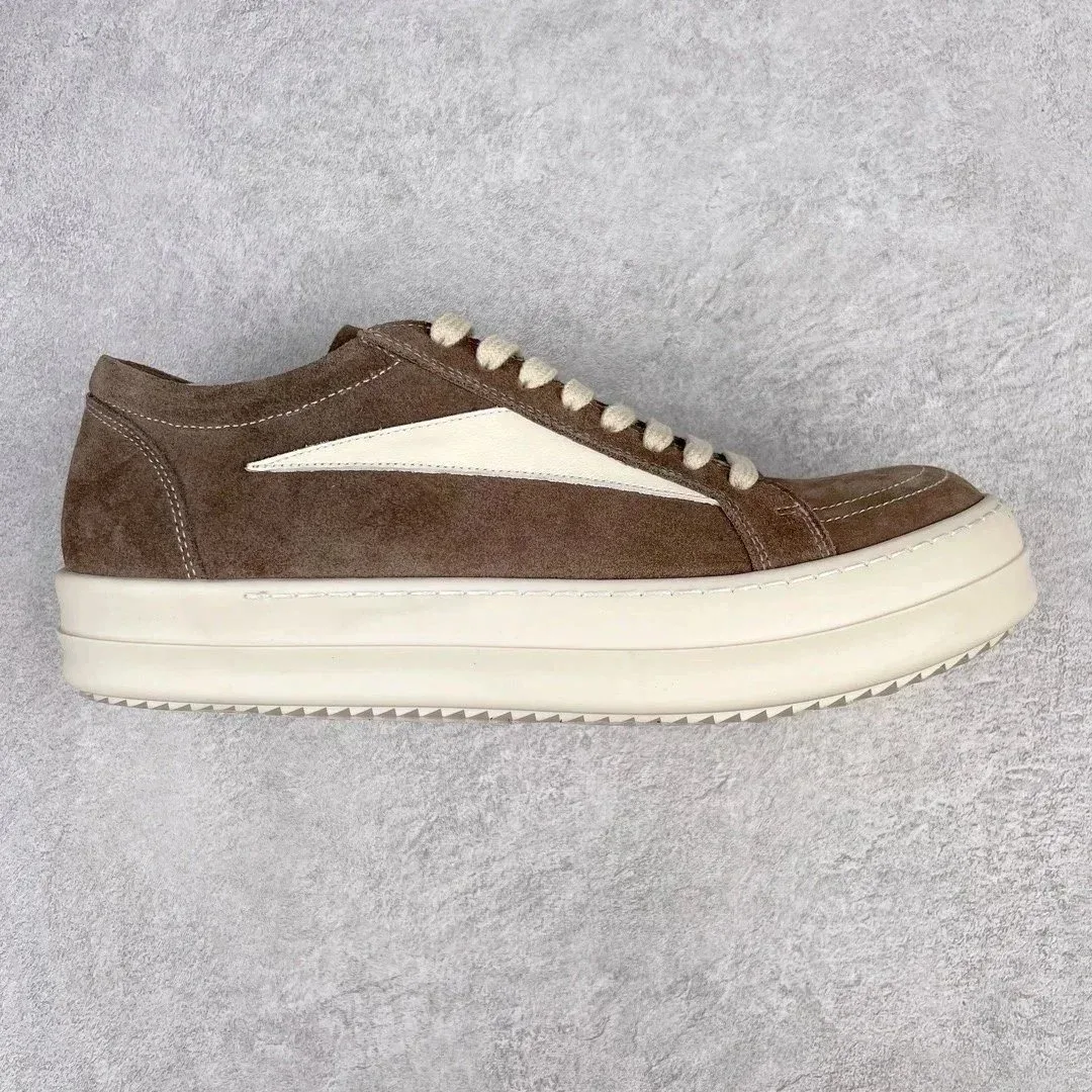 Rick Owens Rick Owens Geobasket Brown/White Platform Sneaker Brown