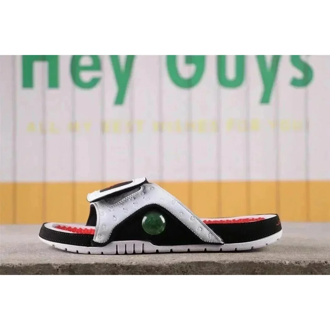 Nike Nike Air Jordan Retro 1 'Black/White' Slides Black - 1