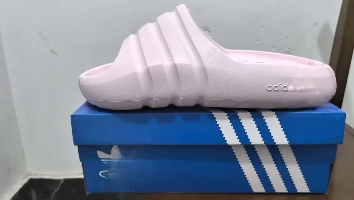 Adidas Adidas Adilette Pink Slide Sandals Pink - 1