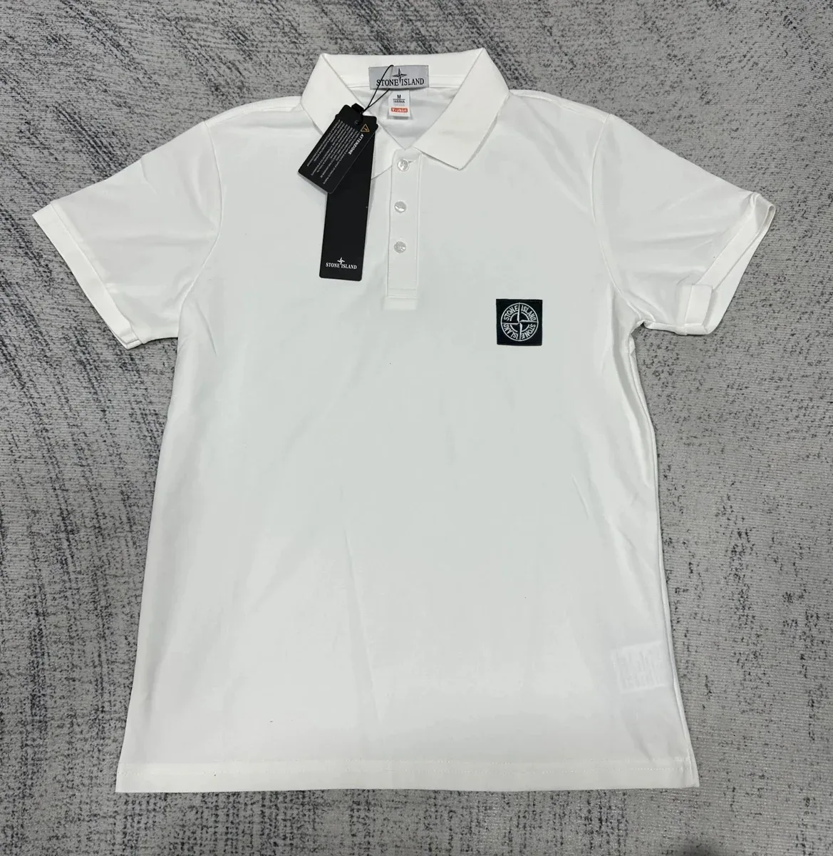 Stone Island Stone Island 27 White Polo Shirt White