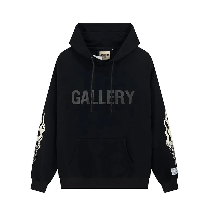 Gallery Dept. Gallery Dept Black Flame Hoodie Black - 1