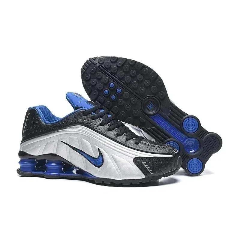Nike Nike Shox R4 Black/White/Blue Sneaker Multicolor
