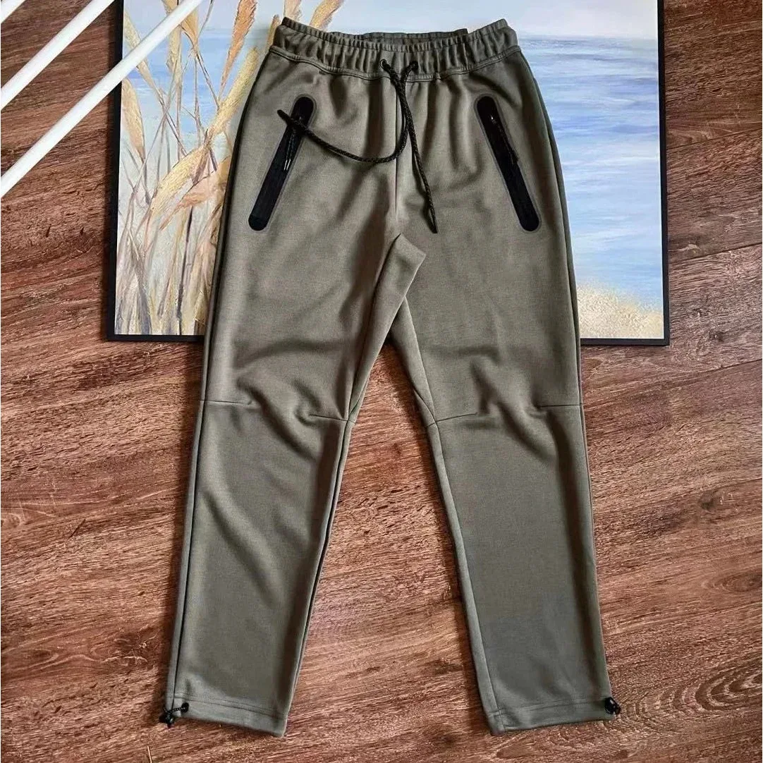 Other Olive Green Utility Sweatpants with Zip Pockets Green - 1