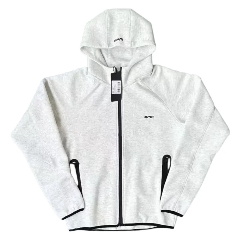Other BPM Grey Hooded Fleece Jacket Grey - 1
