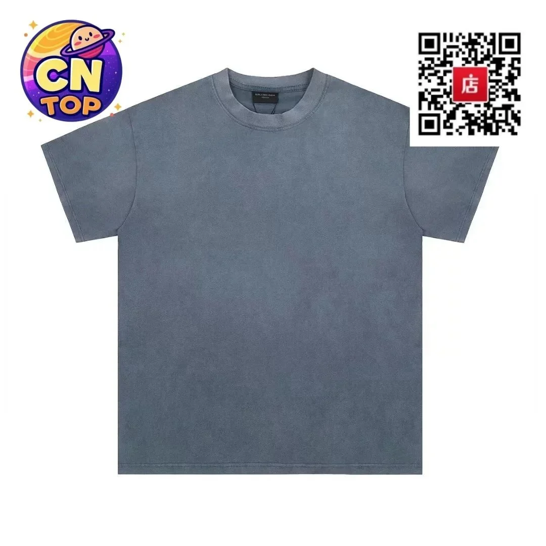 Balenciaga Balenciaga Grey Solid T-Shirt Grey - 1
