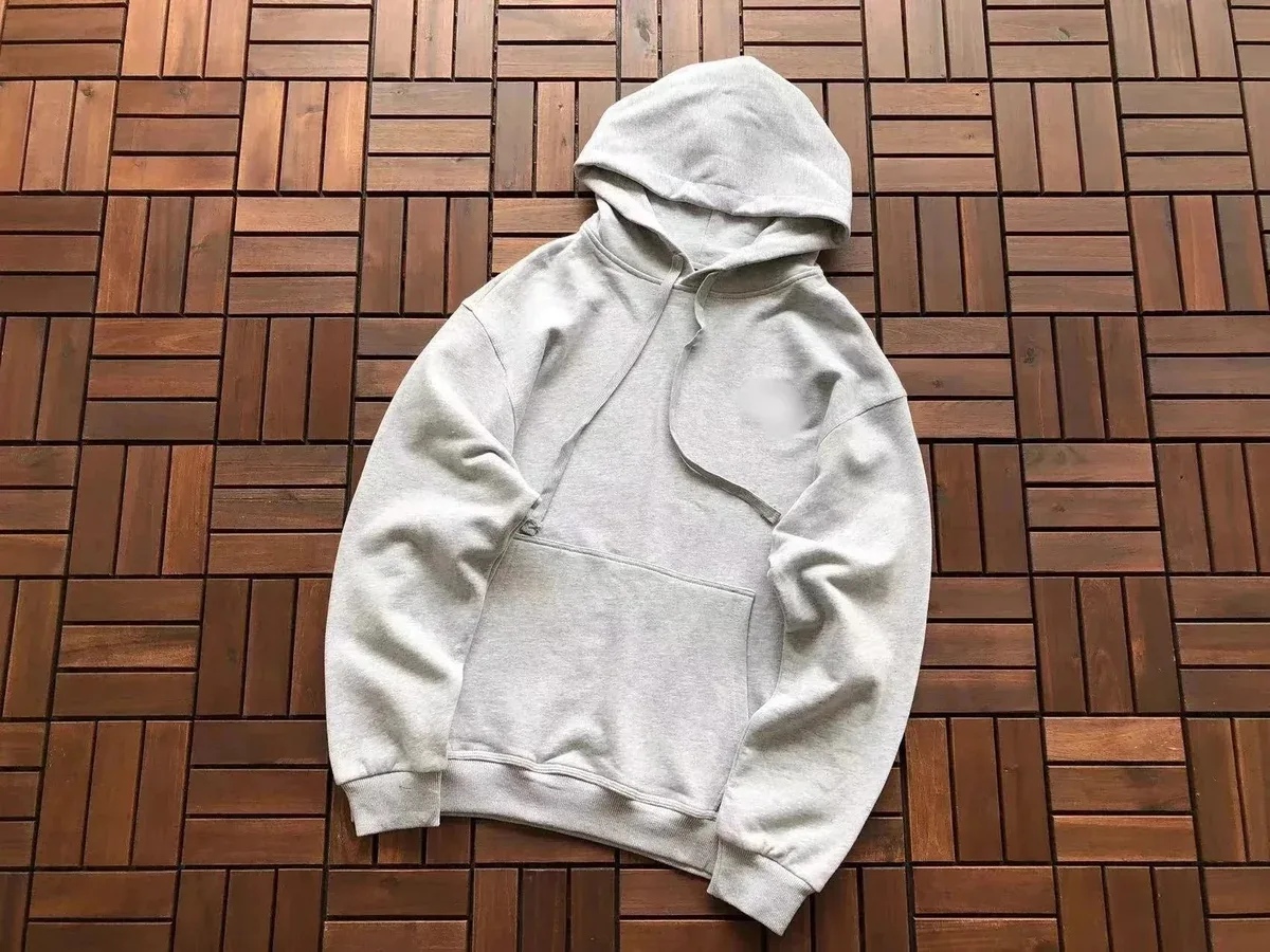 Essentials Unisex Grey Hoodie with Front Pocket Grey - 1