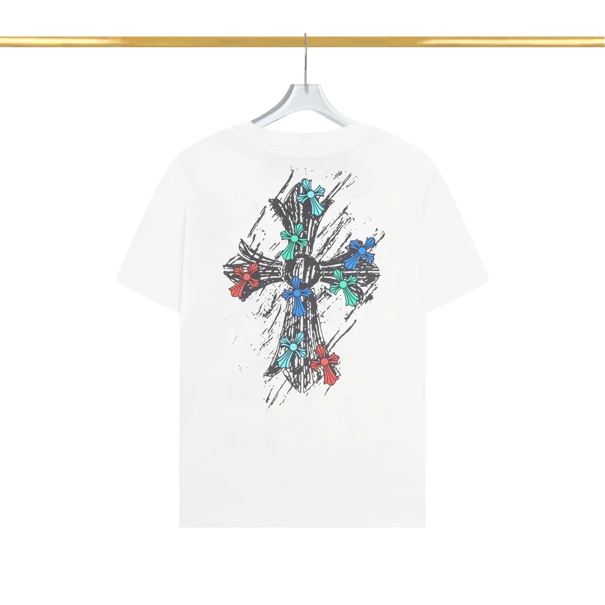 Chrome Hearts Chrome Hearts Cross Print White T-Shirt White - 1