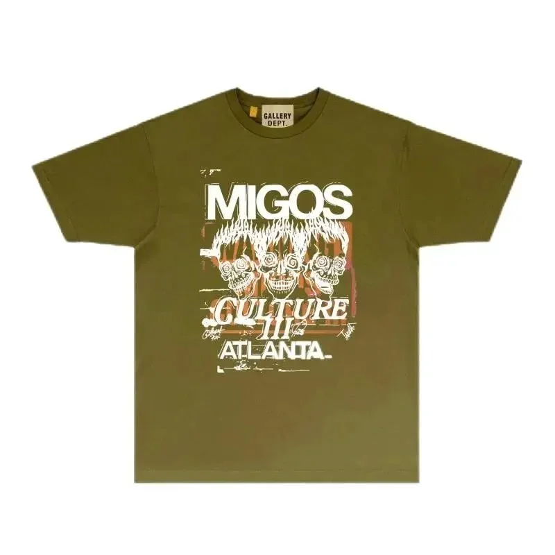 Gallery Dept. Gallery Dept. Migos Culture III Atlanta T-Shirt Olive Green - 1