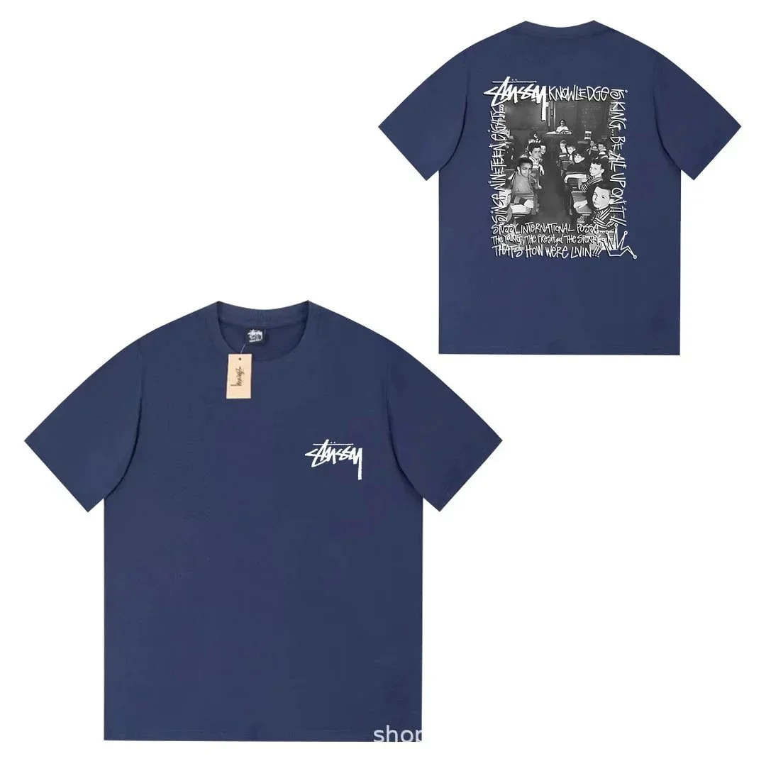 Stussy Stussy Knowledge Print T-Shirt Navy Navy - 1