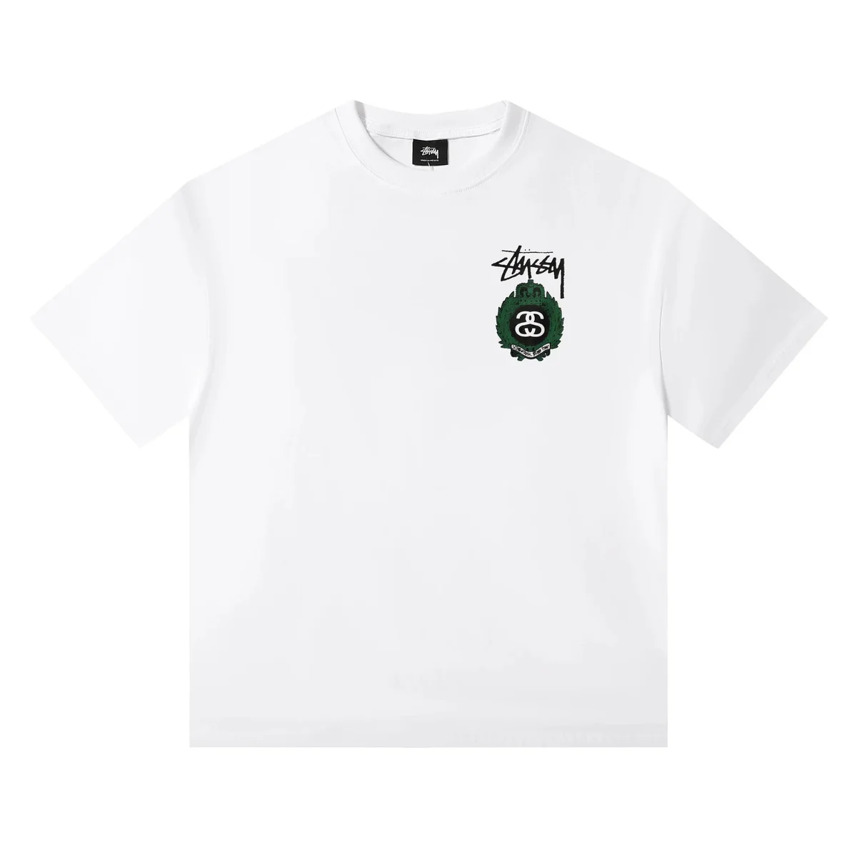 Stussy Stussy White Crown Logo T-Shirt White - 1