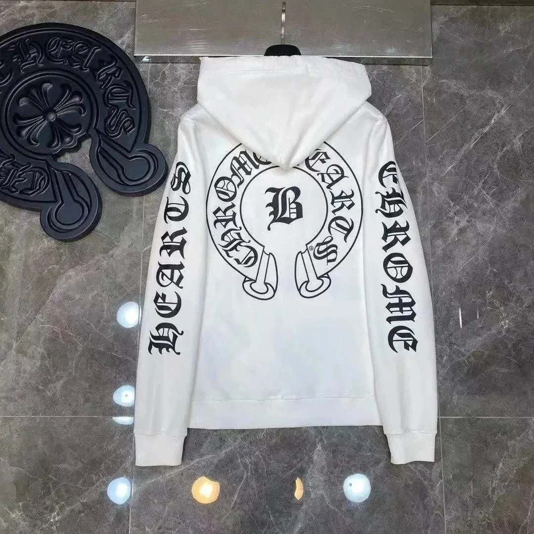 Chrome Hearts Chrome Hearts White 'Hearts & Bones' Hoodie White - 1