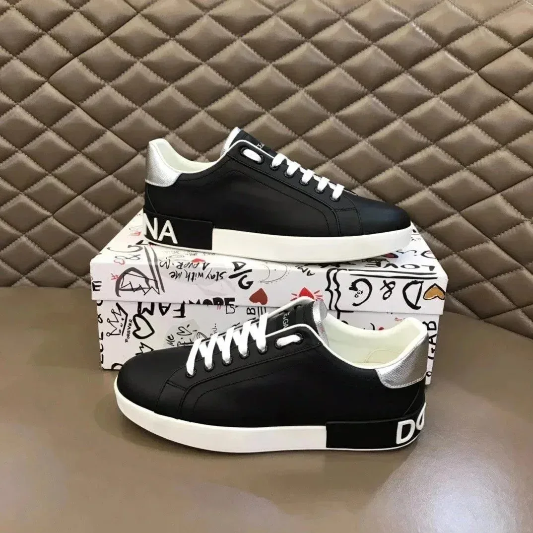 Dolce & Gabbana Dolce & Gabbana Black Leather Sneakers Black - 1