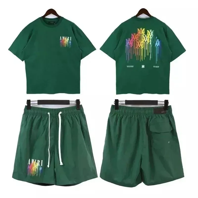 Amiri Amiri Green Rainbow Print Co-ord Set Green - 1