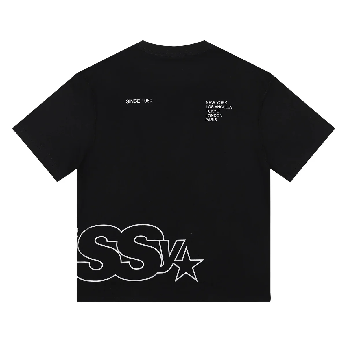 Stussy Stussy Basic Logo Black T-Shirt Black - 1