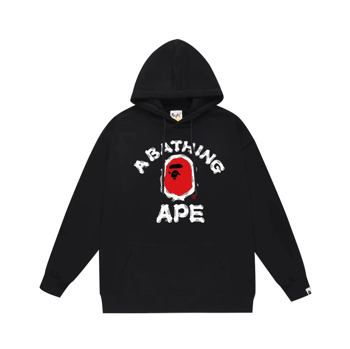 A Bathing Ape A Bathing Ape BAPE STA College Logo Black Hoodie Black - 1