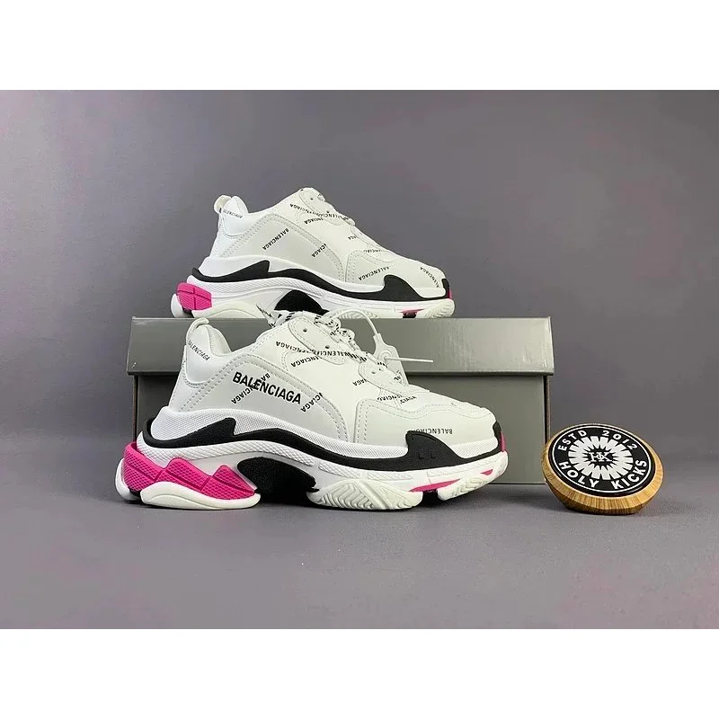 Balenciaga Balenciaga Triple S White/Pink Sneakers White - 1