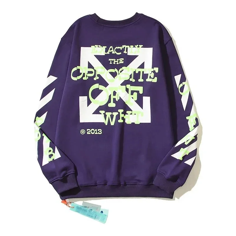 Off-White Off-White Out Of Office Purple Graphic Sweatshirt Purple - 1