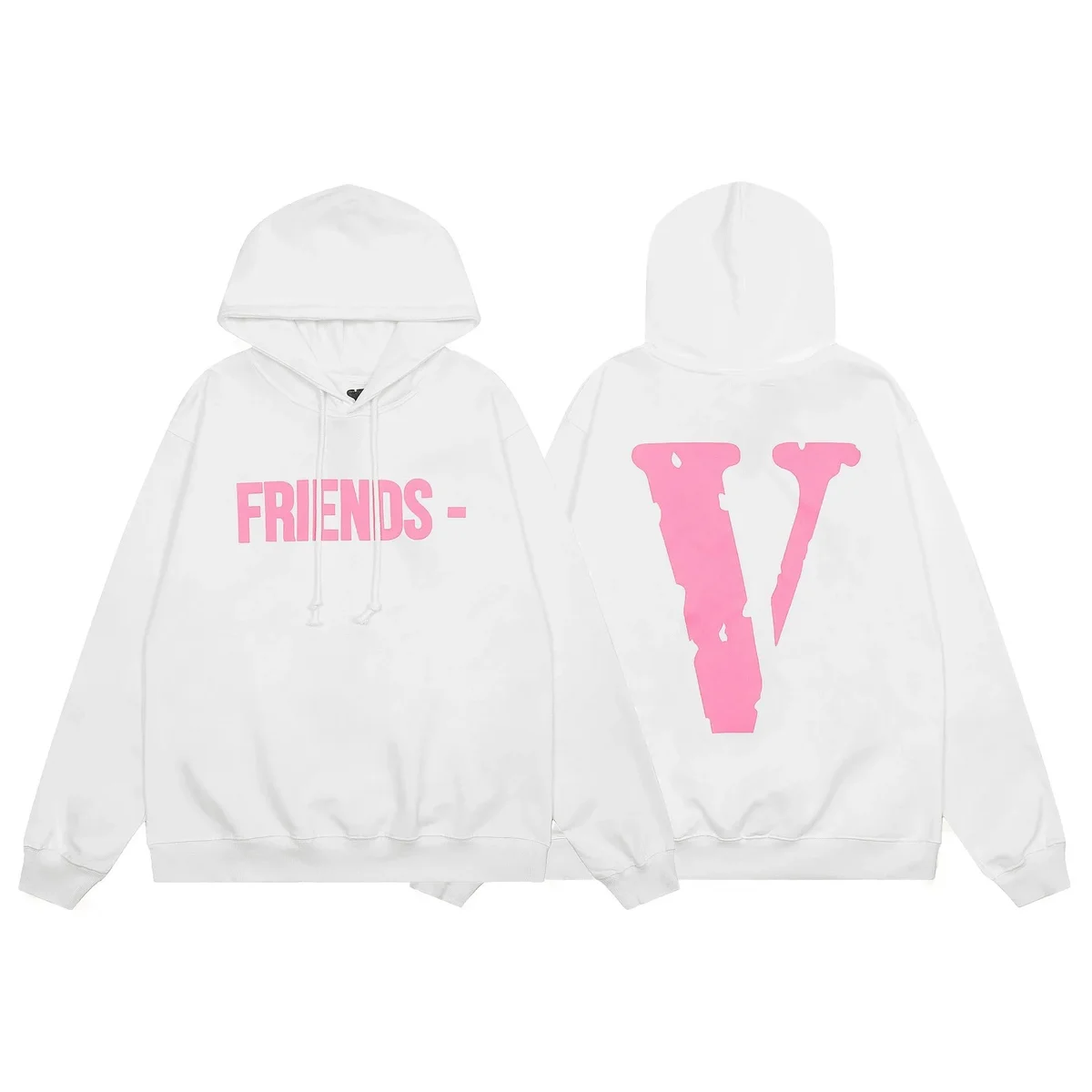 VLONE VLONE Friends V White Hoodie White - 1