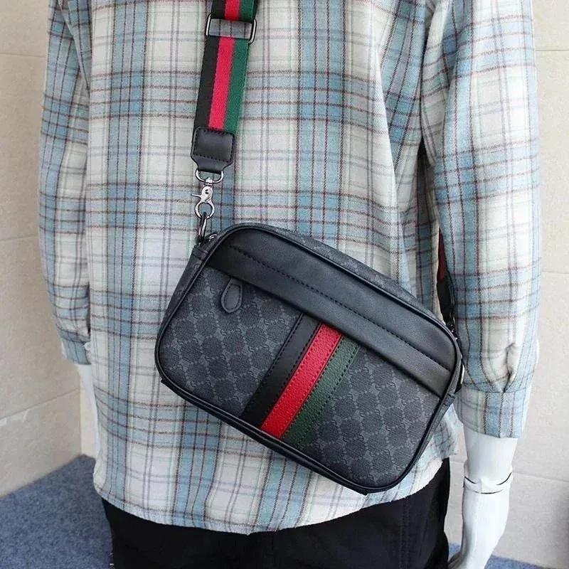 Gucci Gucci GG Marmont Black & Red Crossbody Bag Black - 1