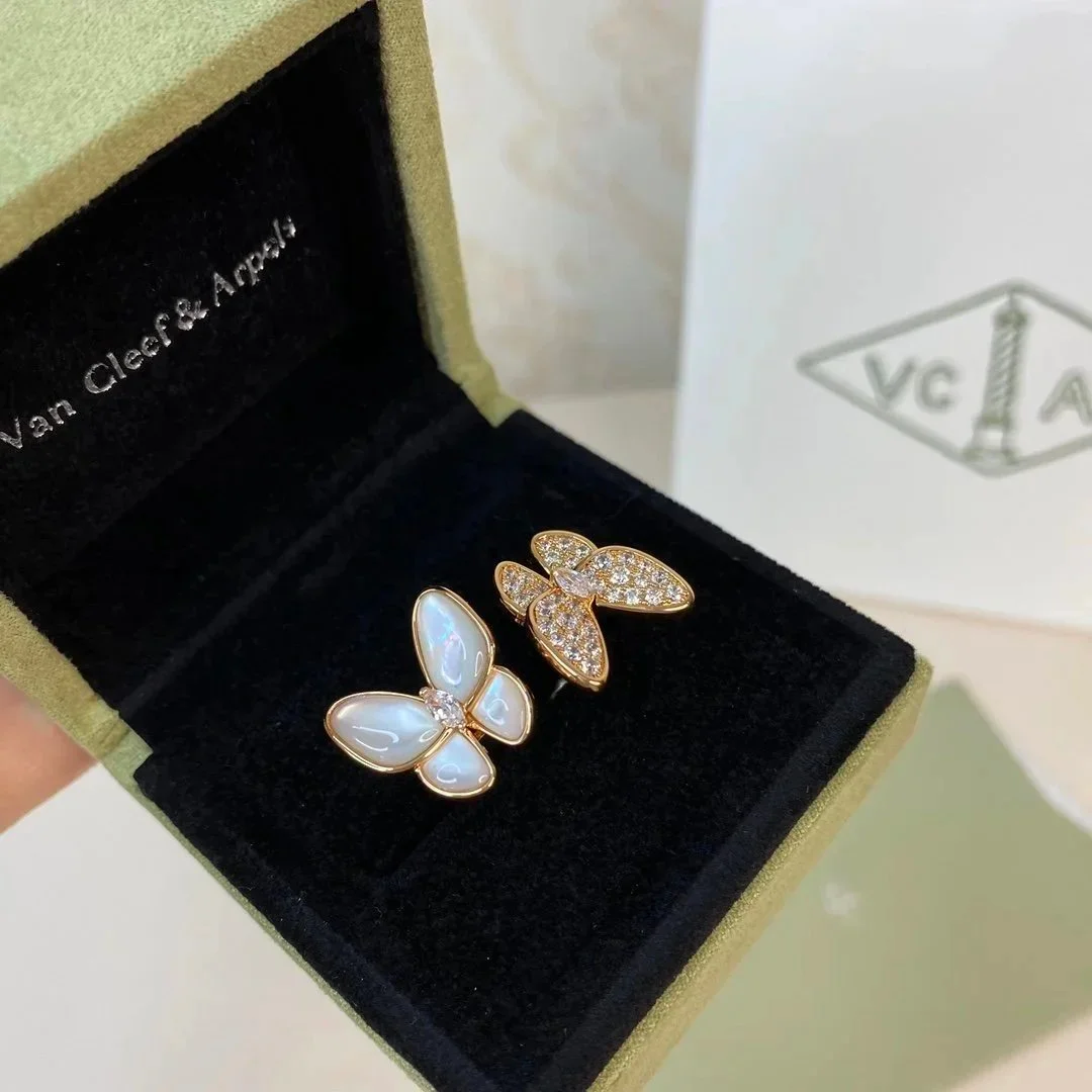 Van Cleef & Arpels Van Cleef & Arpels Alhambra Butterfly Earrings Gold White Gold - 1